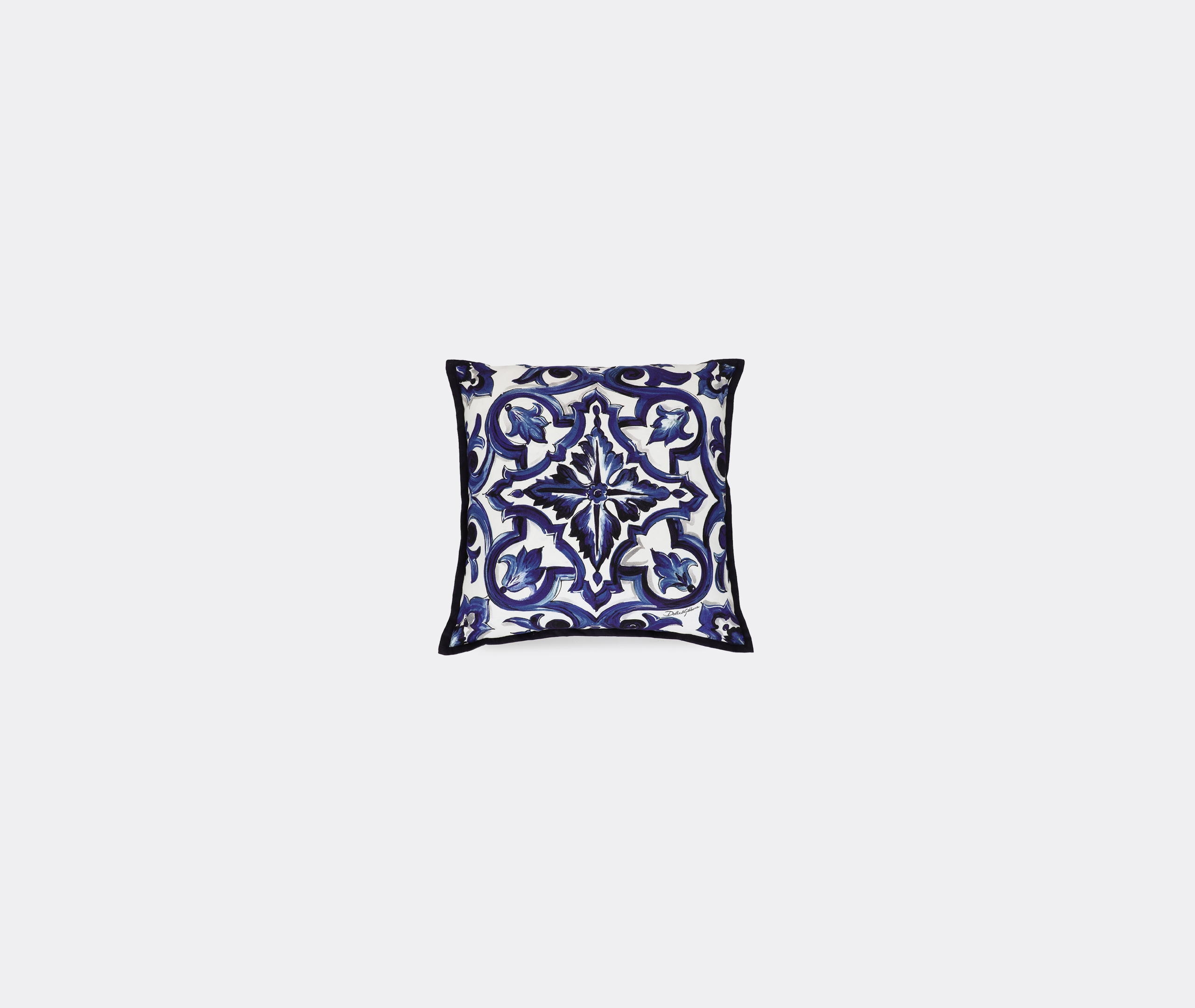 Shop Dolce&gabbana Casa Cushions Blue Uni