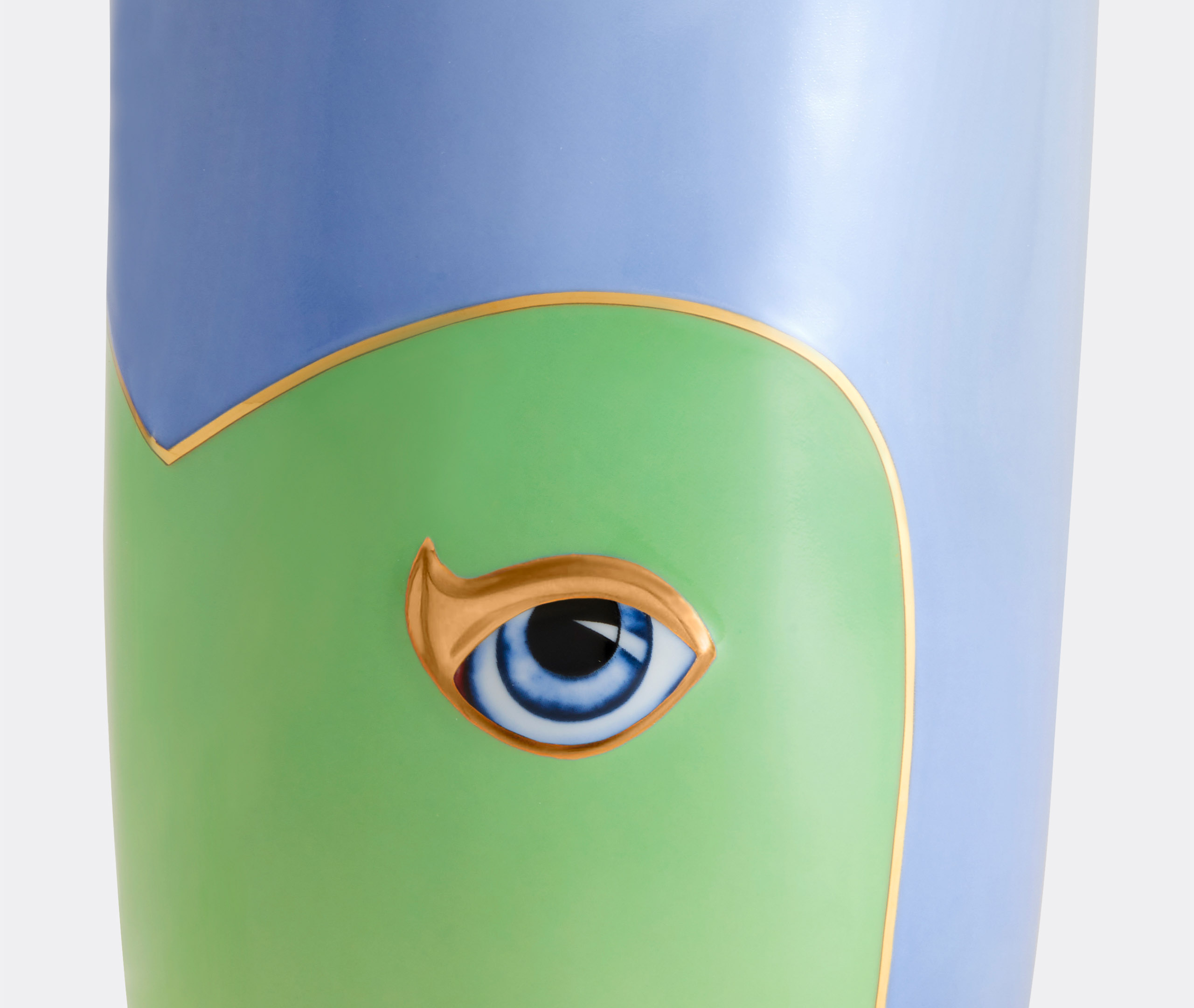 L'objet Lito Vase, Green Blue In Blue And Green