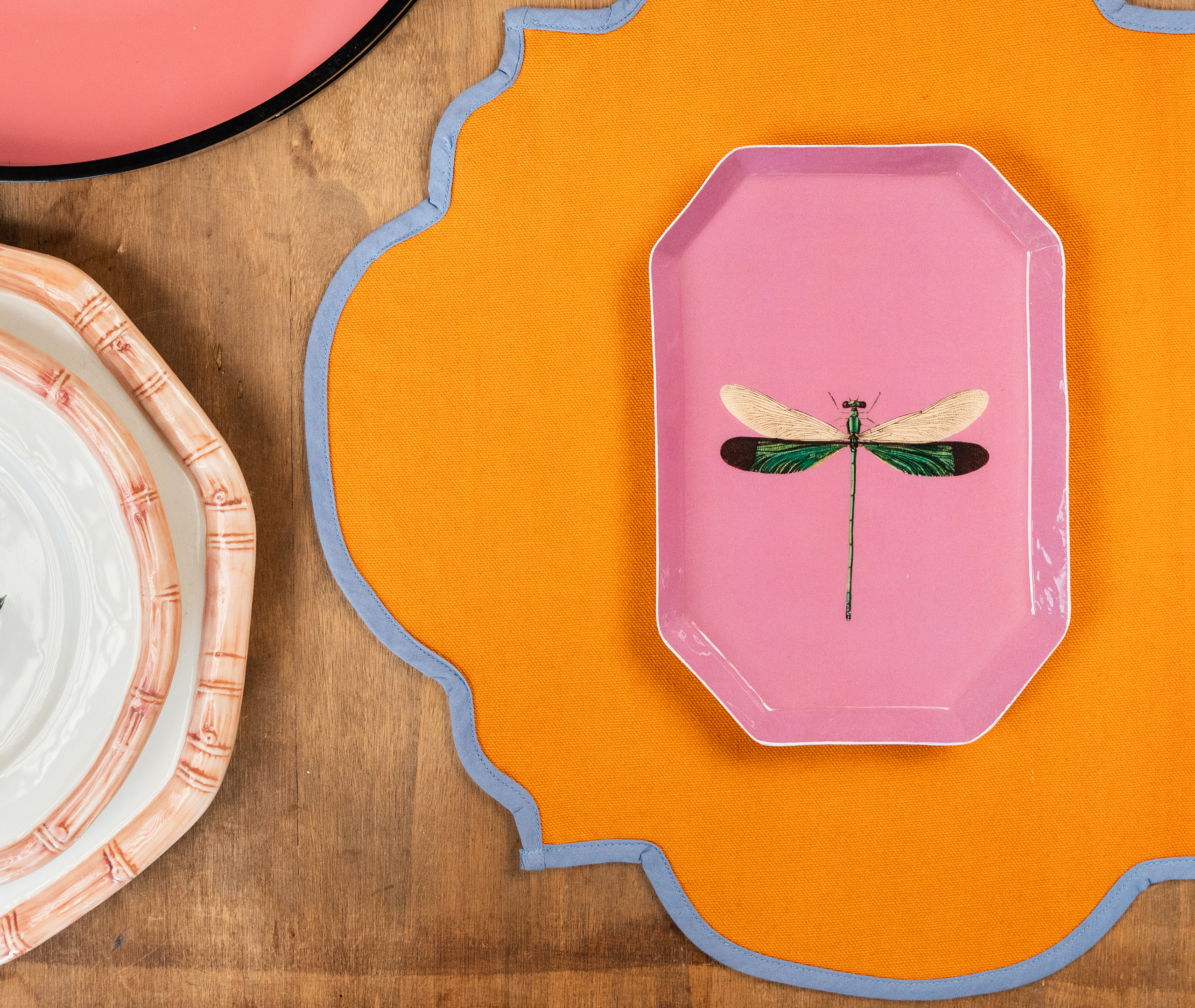 Les-ottomans Serving And Trays Multicolor Uni In Purple