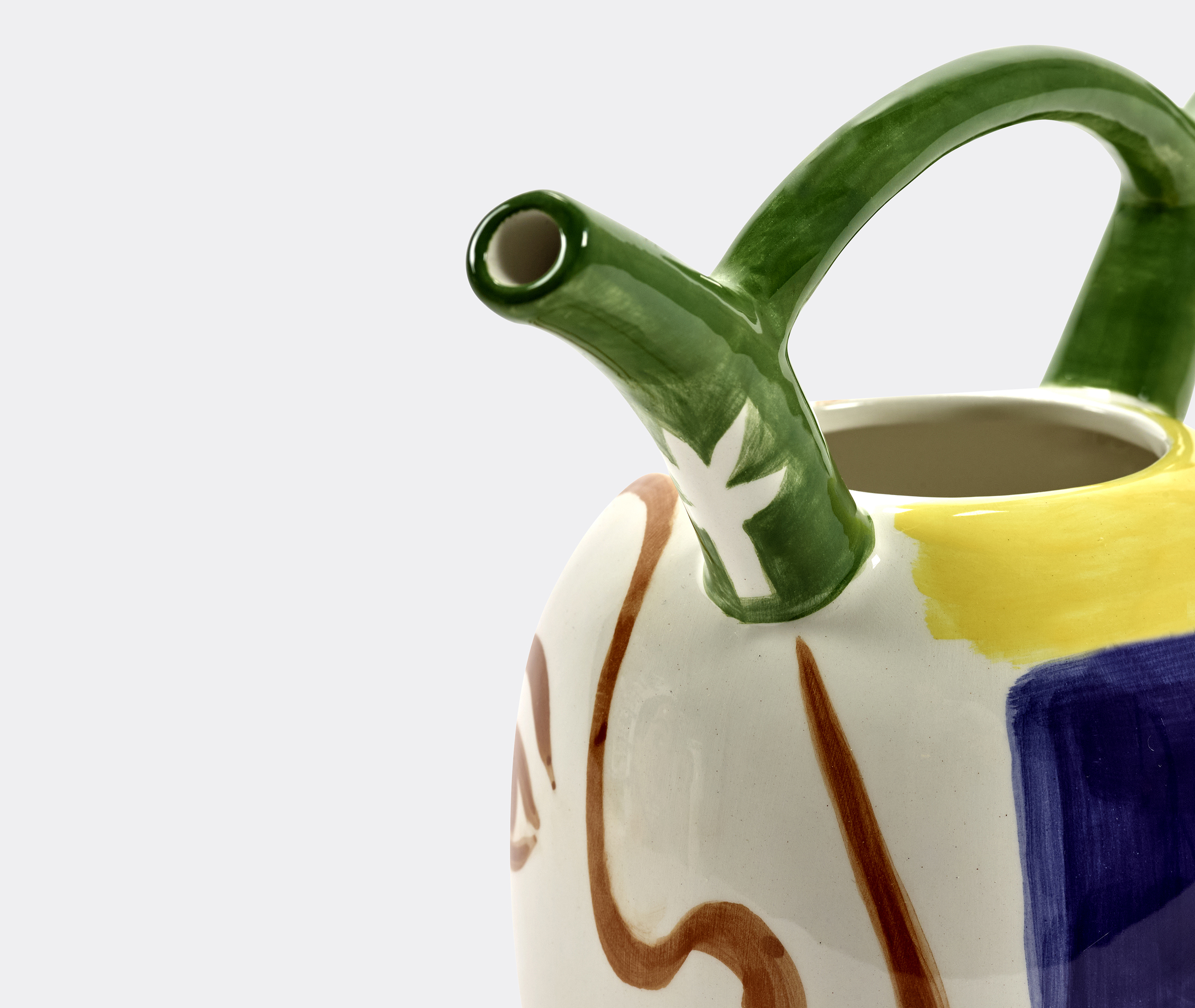 Serax X Shurleey Sapote Santiago De Borja Hand Painted Vase In Neutral