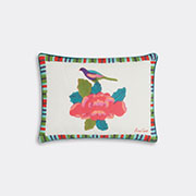 Lisa Corti Royal Palace Rectangular Linen Cushion In Multicolor