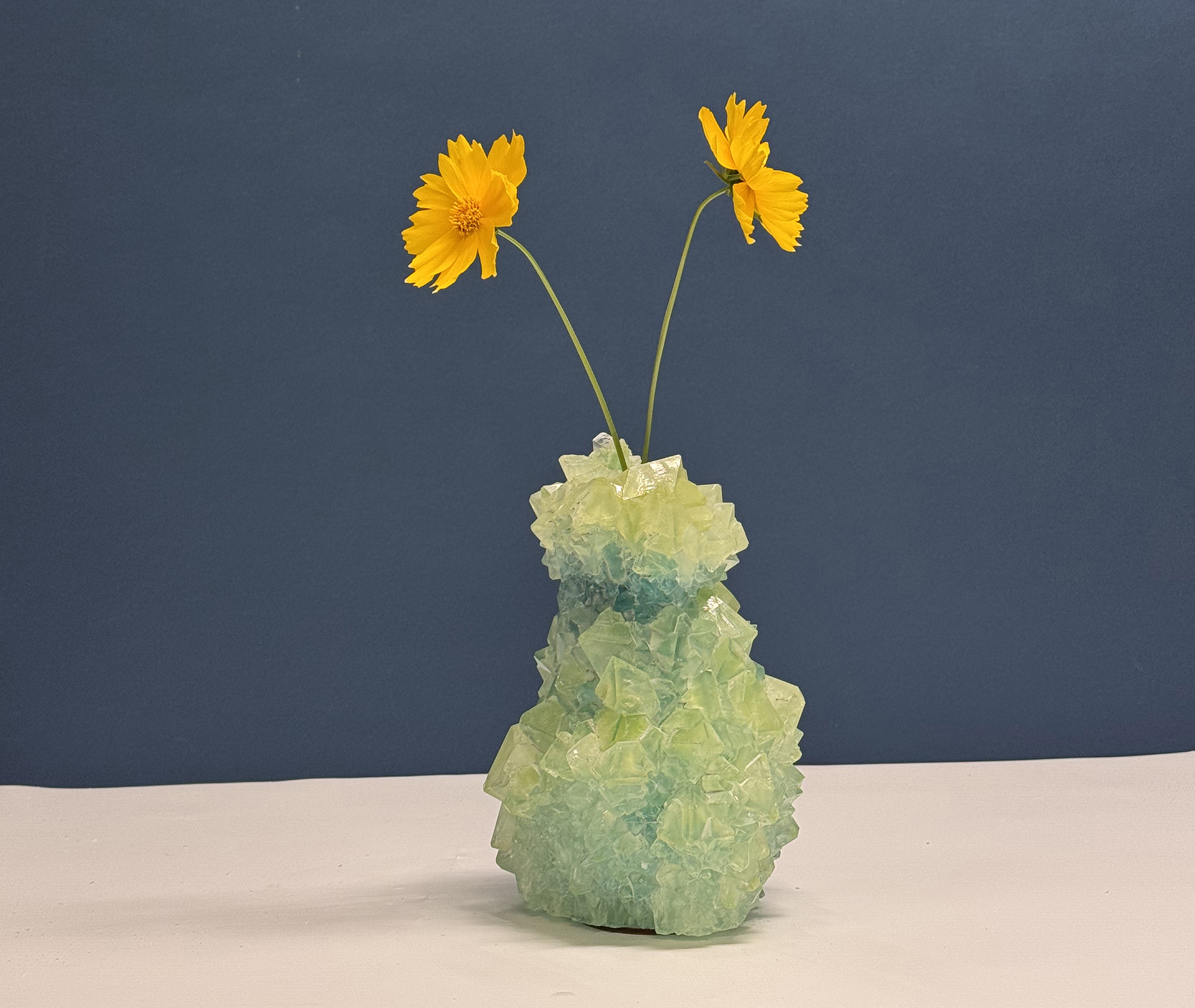 Mineral Series Vases Green Uni In Green