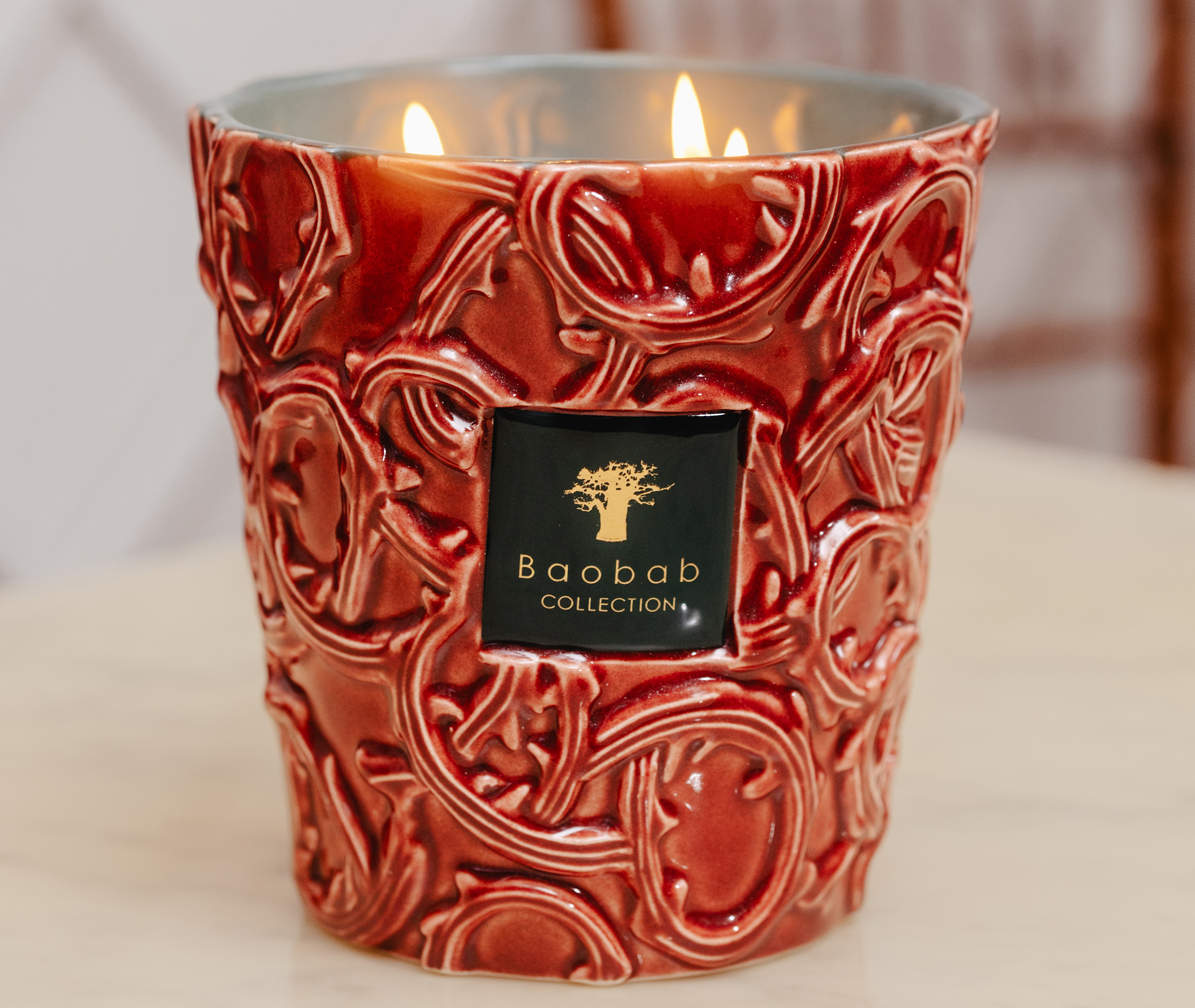 Baobab Collection Candlelight And Scents Red Uni In Red