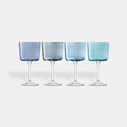 LSA International 'gems' Wine Glass, Set Of Four, Sapphire -  Glassware Blue Uni