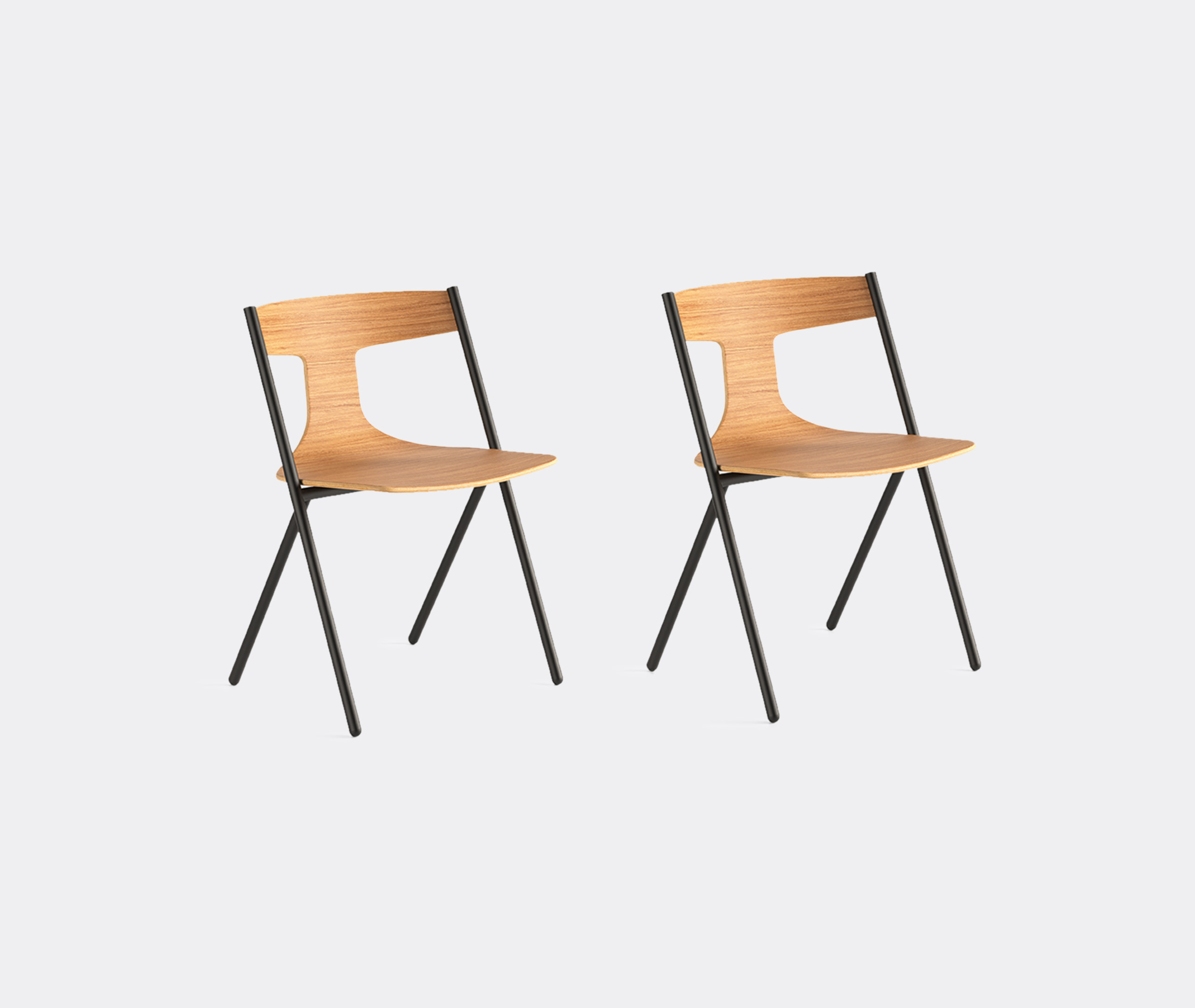 Viccarbe Seating Matt Oak Uni In Matt Oak
