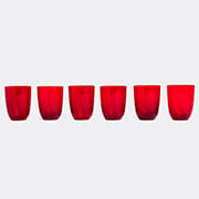 Nasonmoretti Glassware Red Uni In Red