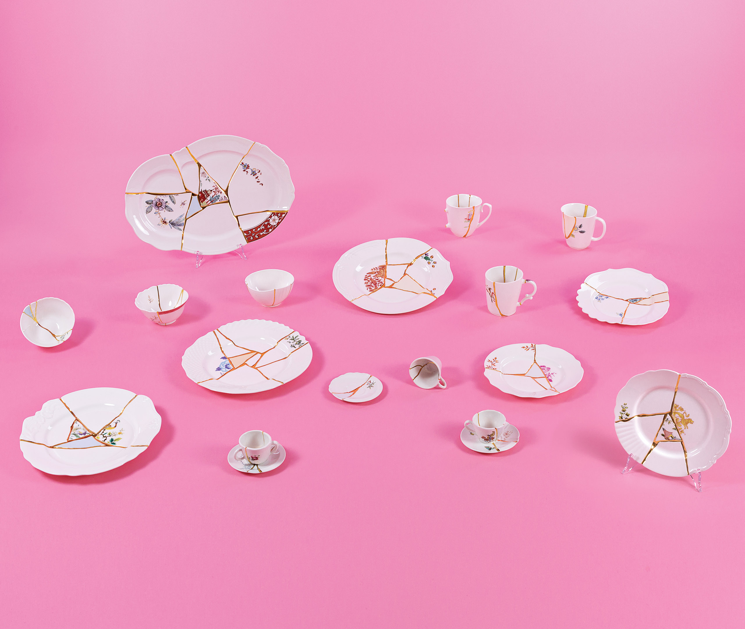 Seletti Tableware White/multicolor Uni In White/multicolor