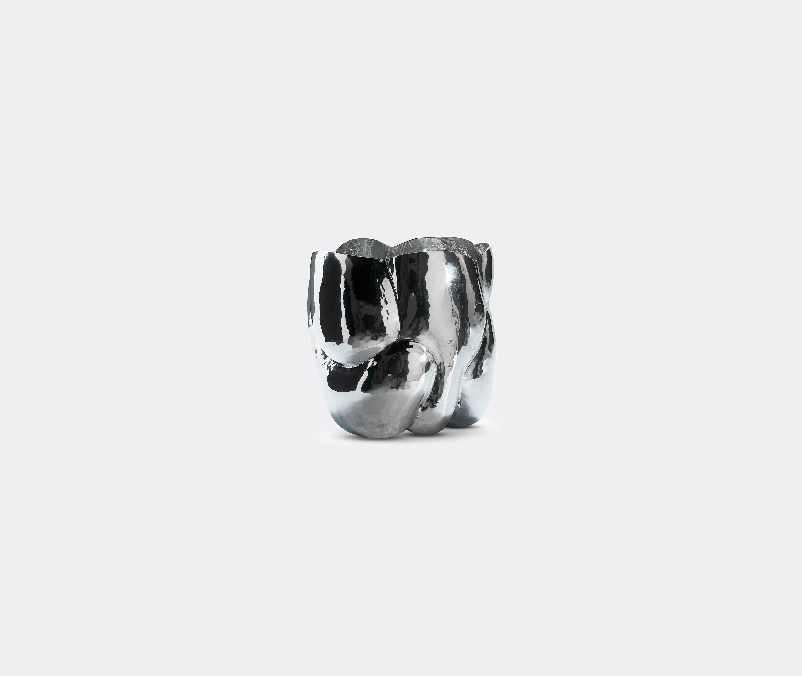 Tom Dixon Cloud Short Vessel In Silver