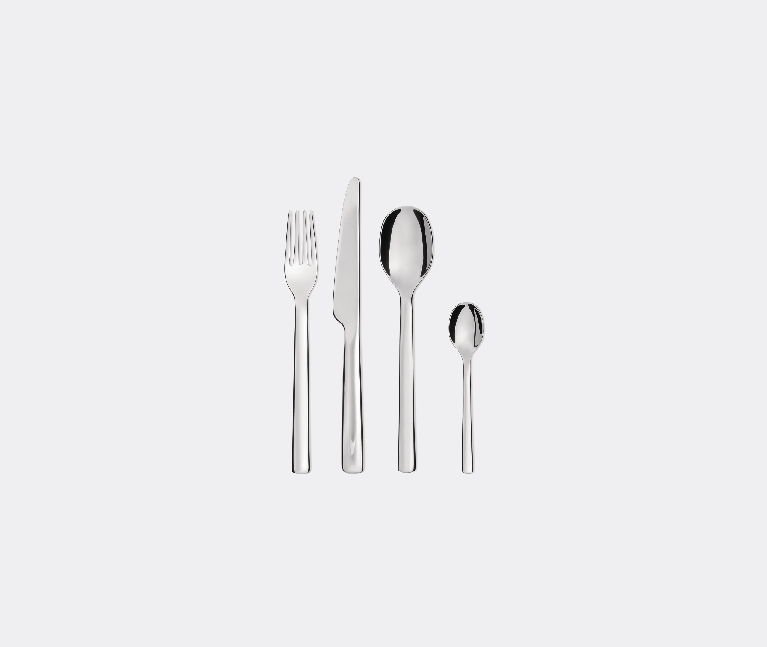 Alessi Cutlery Silver Uni In Silver