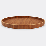 XLBoom 'serve' Round Tray, Walnut -  Serving And Trays Walnut Uni