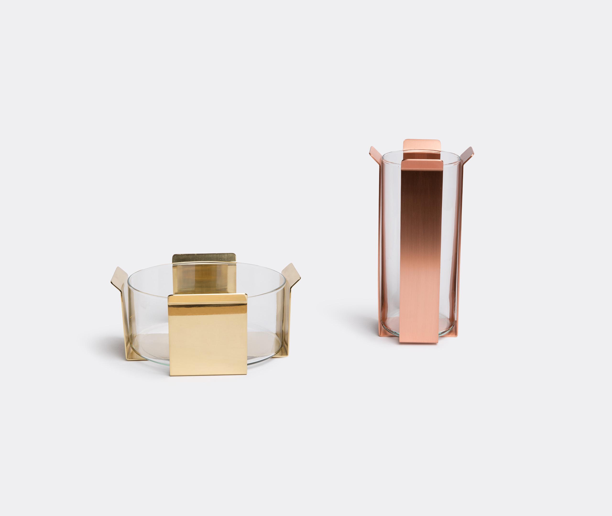 Marta Sala Éditions Vases Mat Copper Uni In Mat Copper