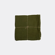 Once Milano Napkins, Set Of Four, Green -  Table Linens Green Uni