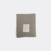 Once Milano Tablecloth, Medium, Charcoal -  Table Linens Charcoal Uni