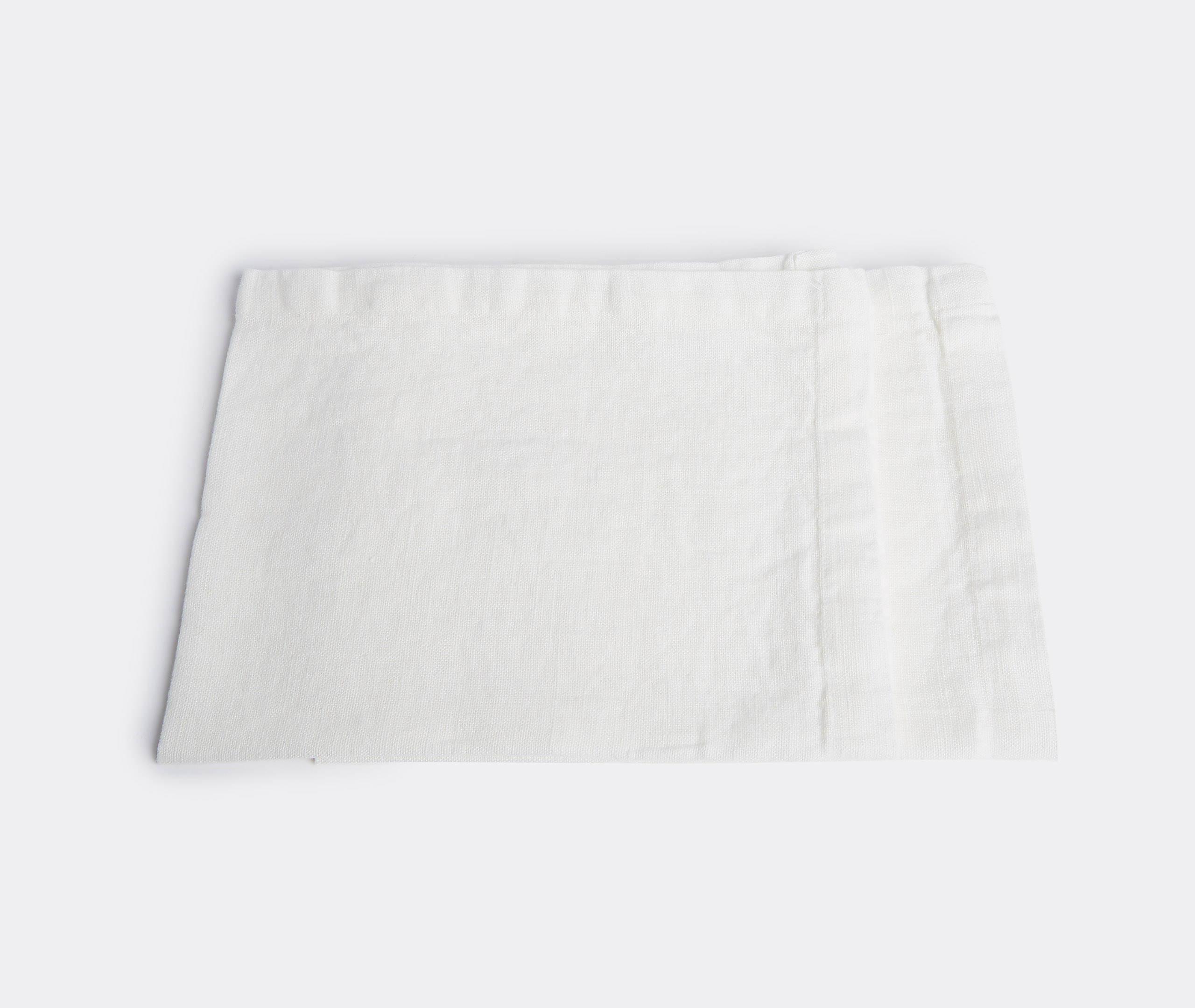 Once Milano Table Linens White Uni In White