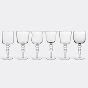 Bitossi Home Set Of Six Glasses, Clear -  Glassware Clear Uni