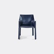 Cassina 'cab 413' Armchair, Leather, Blue -  Seating Blue Uni