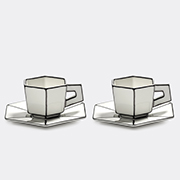 Serax 'carte Blanche' Espresso Cup And Saucer, Set Of Two, White -  Tea And Coffee White Uni