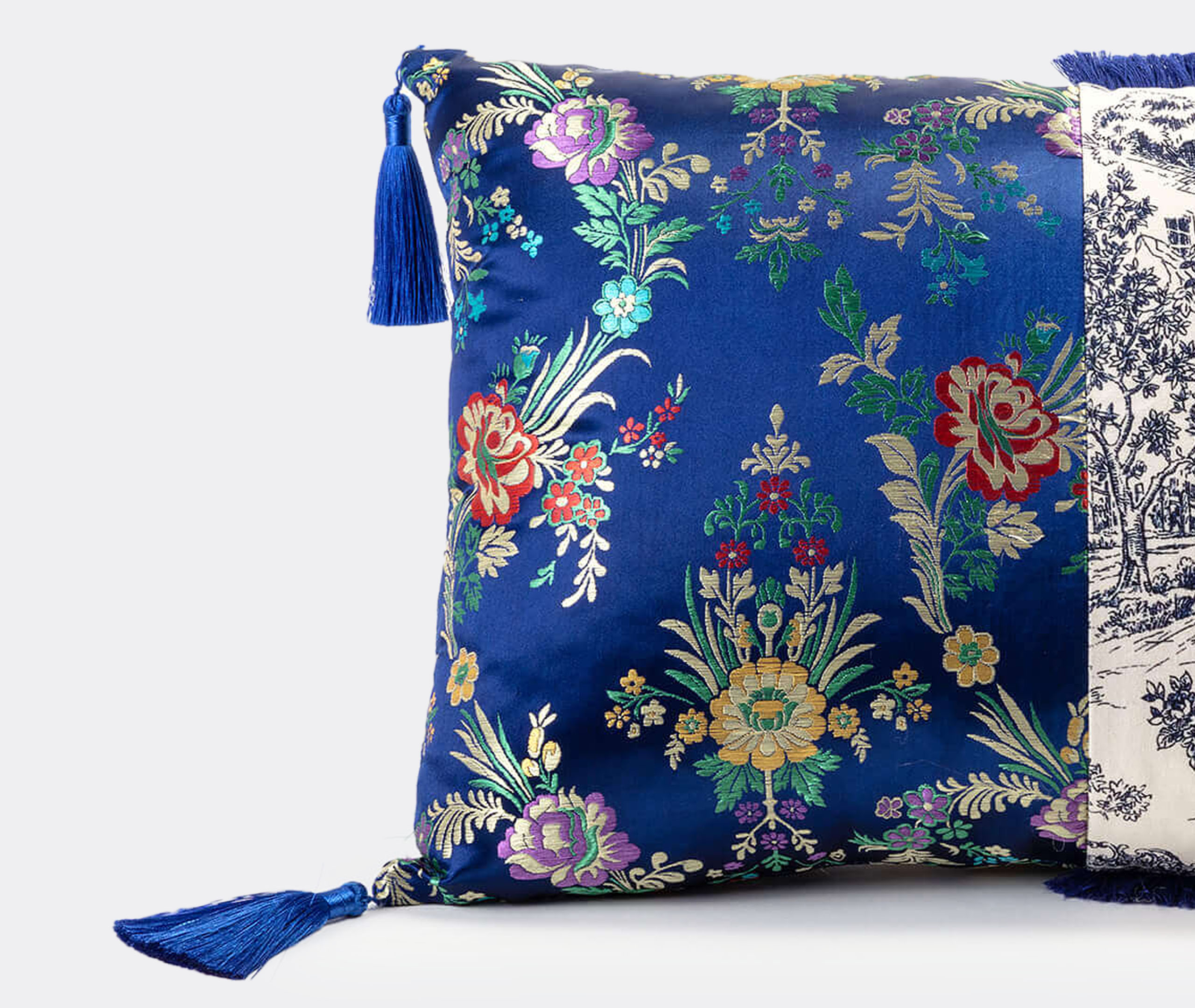 Seletti Plume Padding In Blue / White / Multicolor