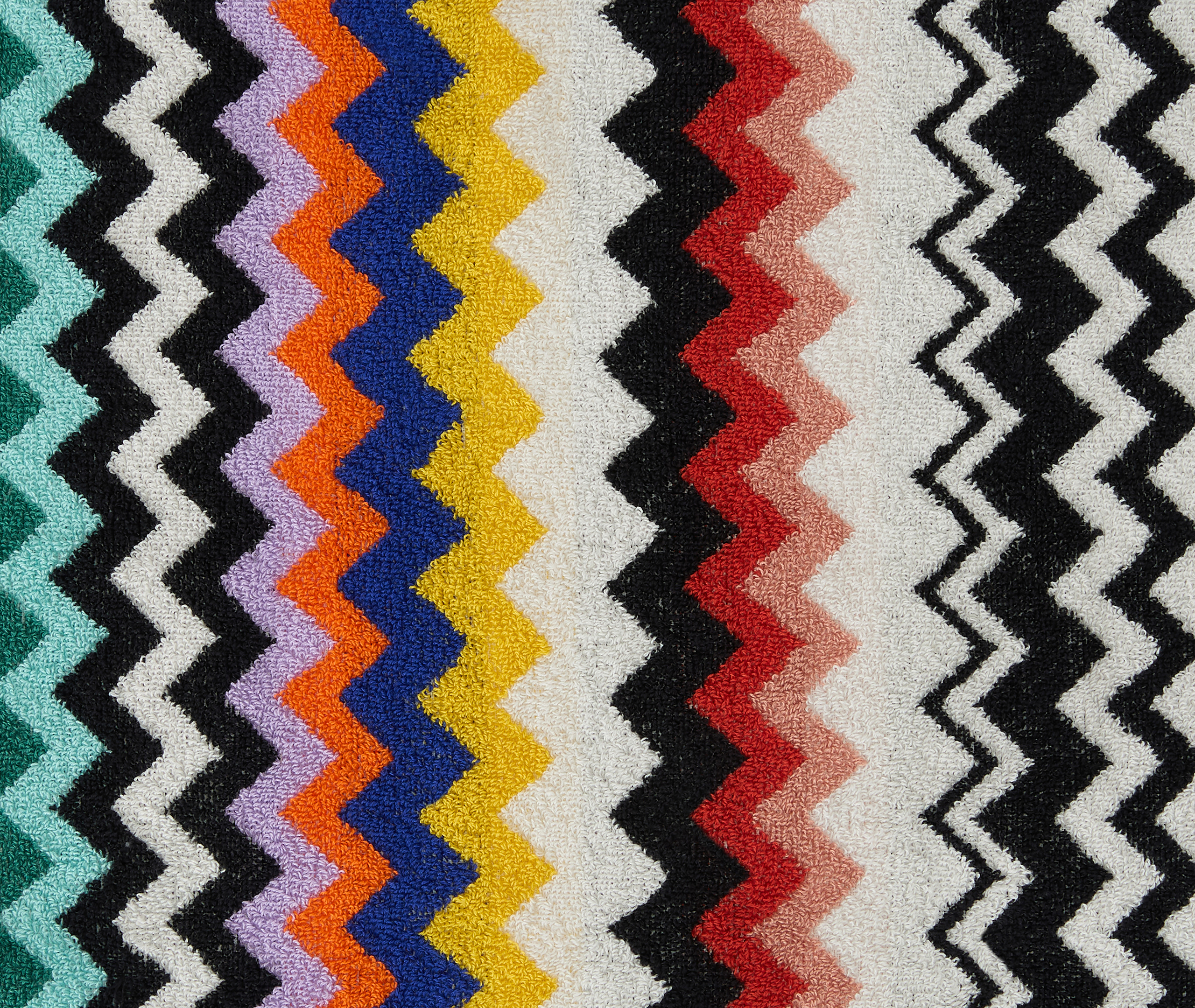 Missoni Best Cotton Terry Bathrobe Zig Zag In Multi