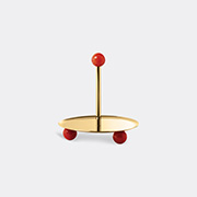 Sambonet 'penelope' Pastry Stand, Coral -  Serving And Trays Inox Gold/base Coral Resina Uni