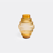 POLSPOTTEN 'steps' Vase, Amber, Small -  Vases Ocher Uni