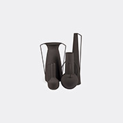 POLSPOTTEN 'roman' Vase, Set Of Four, Black -  Vases Black Uni