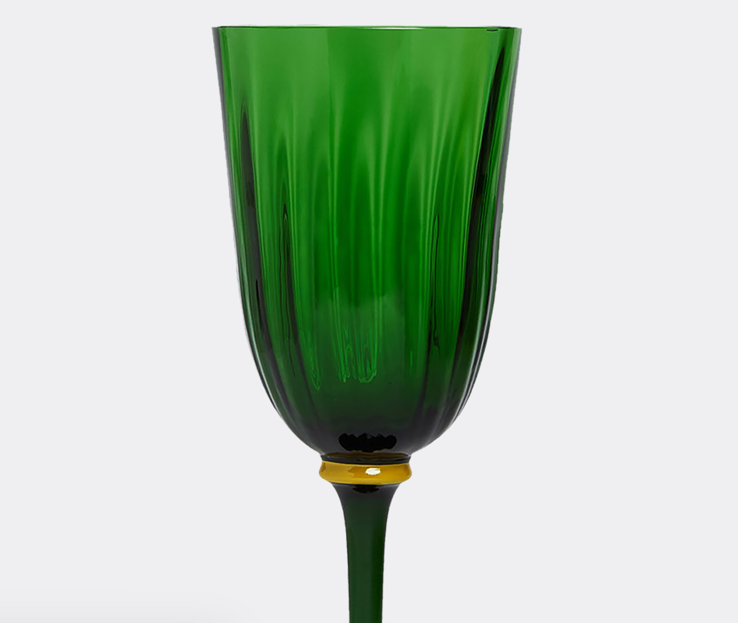 La Doublej Wine Glasses Set Of 2 In Green