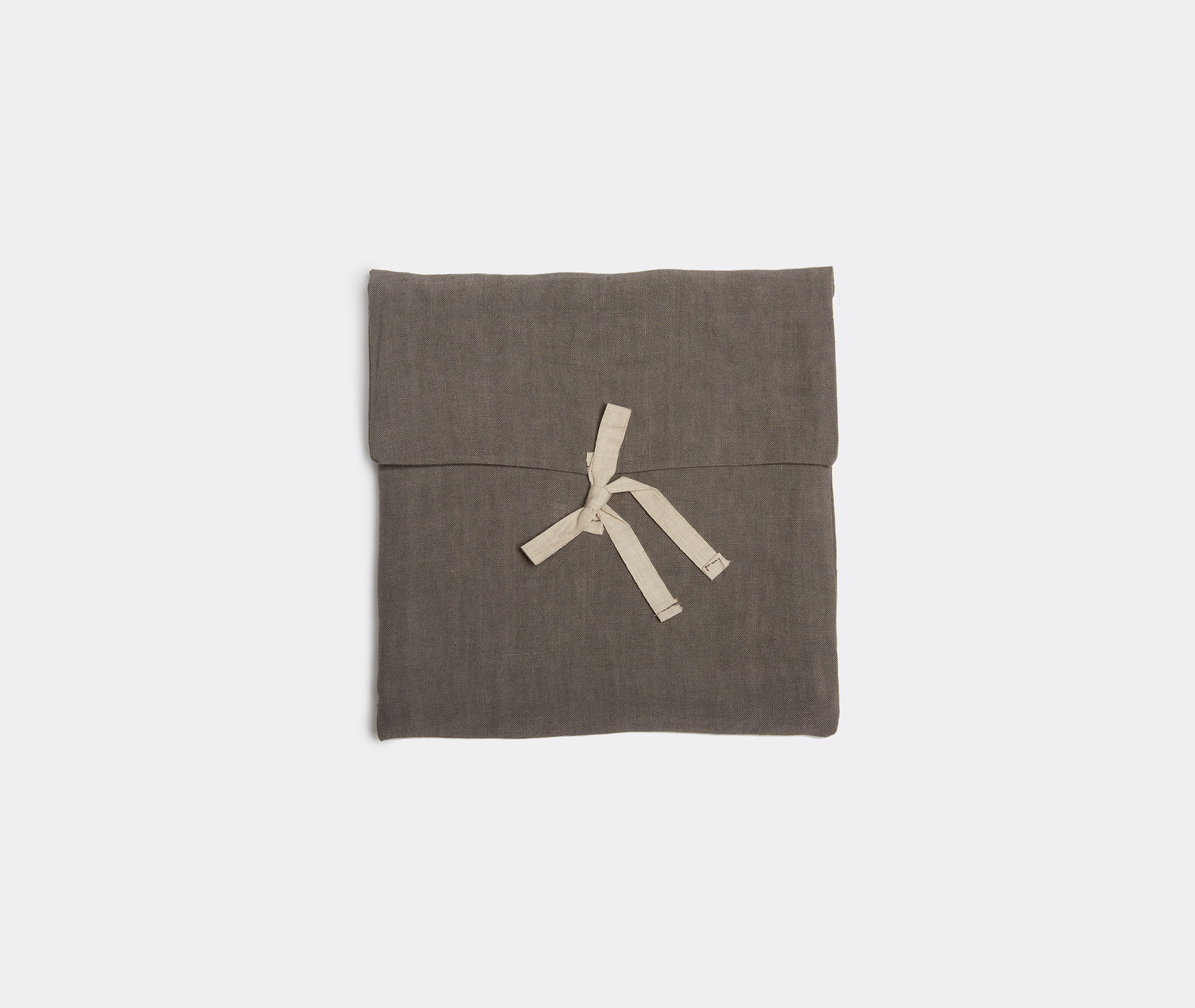Once Milano Table Linens Charcoal Uni In Charcoal
