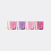 LSA International 'gems' Tumbler, Set Of Four, Garnet -  Glassware Pink Uni