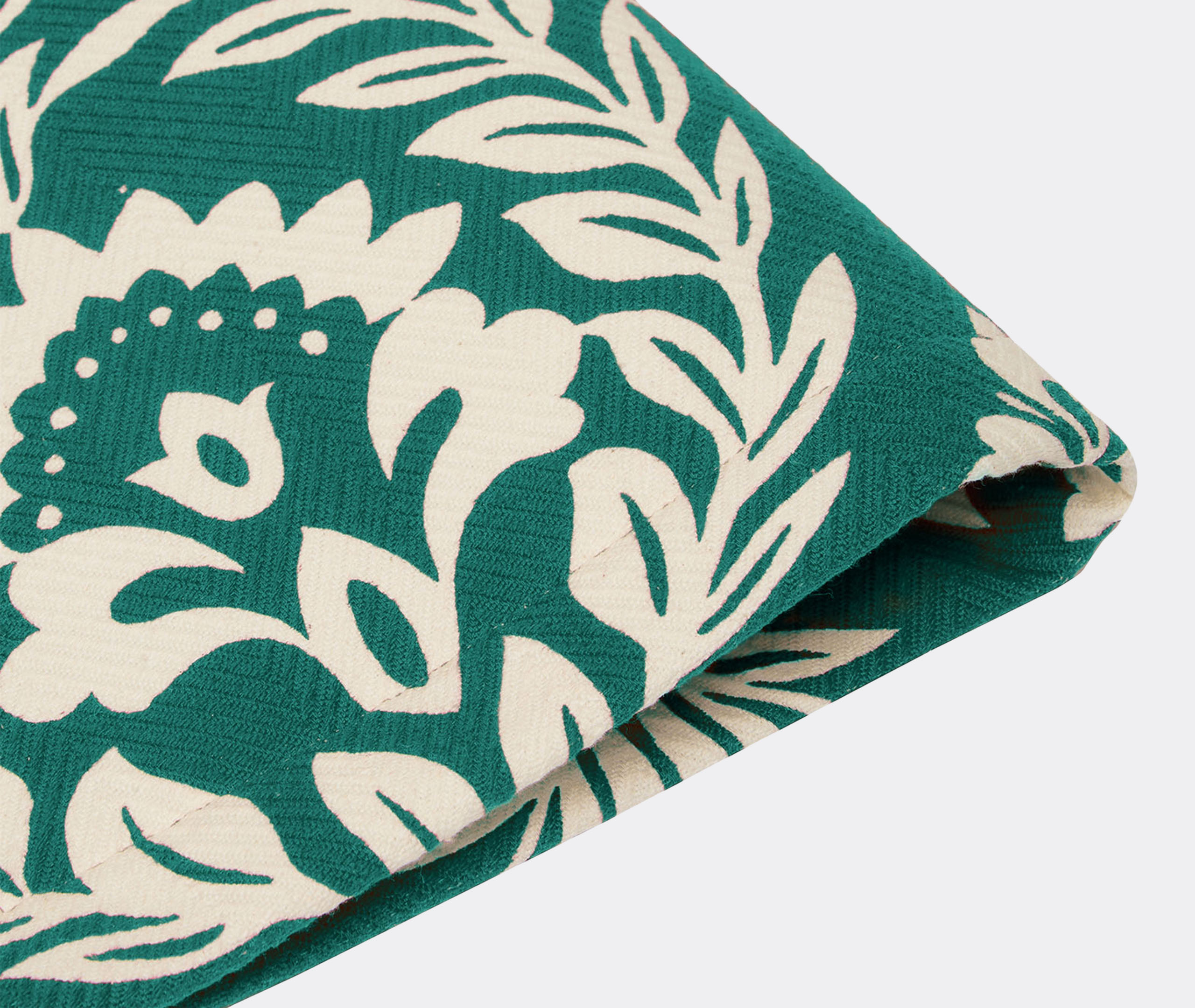 La Doublej Herringbone Table Mats, Set Of 2 In Green
