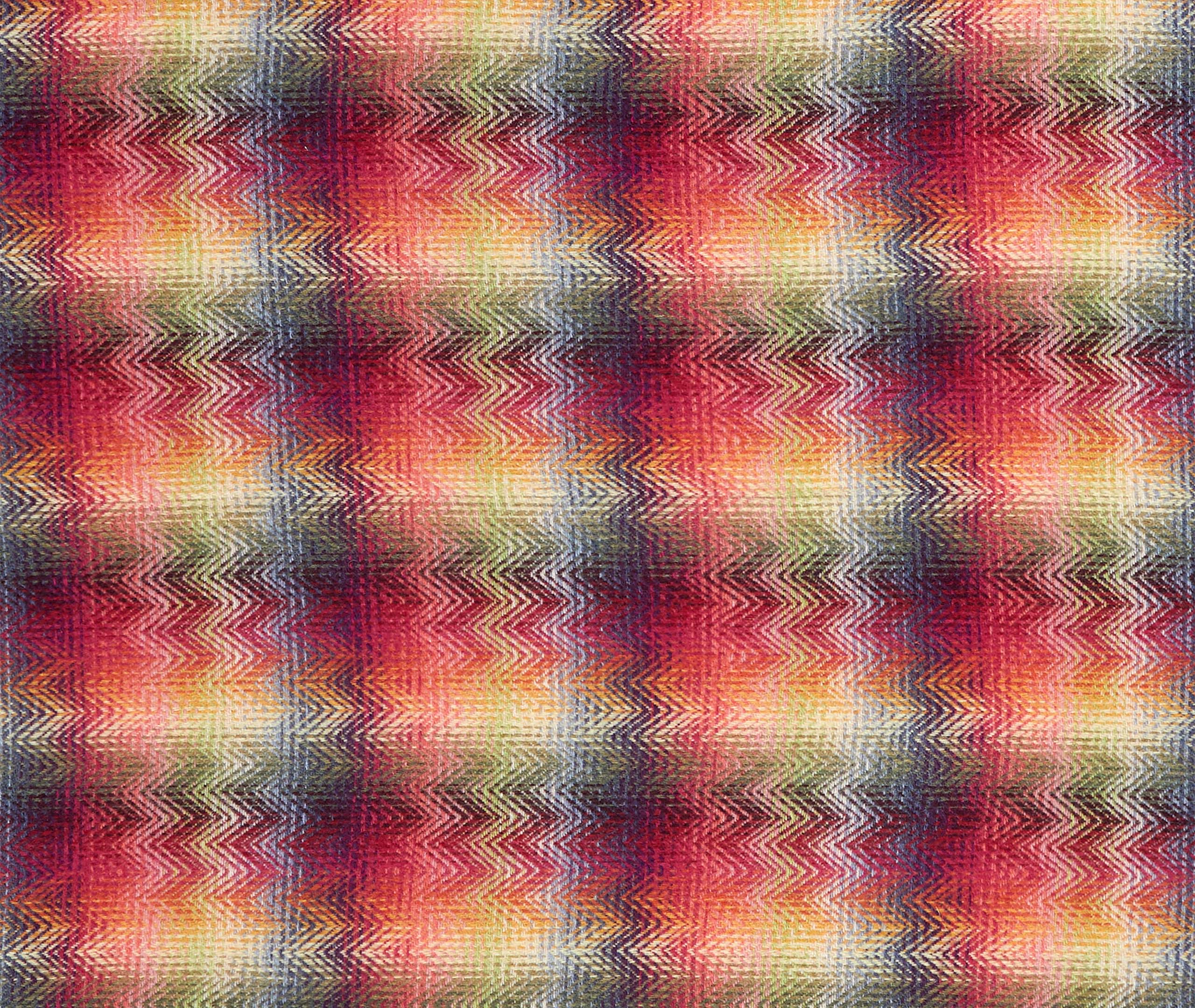 Missoni Montgomery Chevron Pattern Throw In Red Multicolor