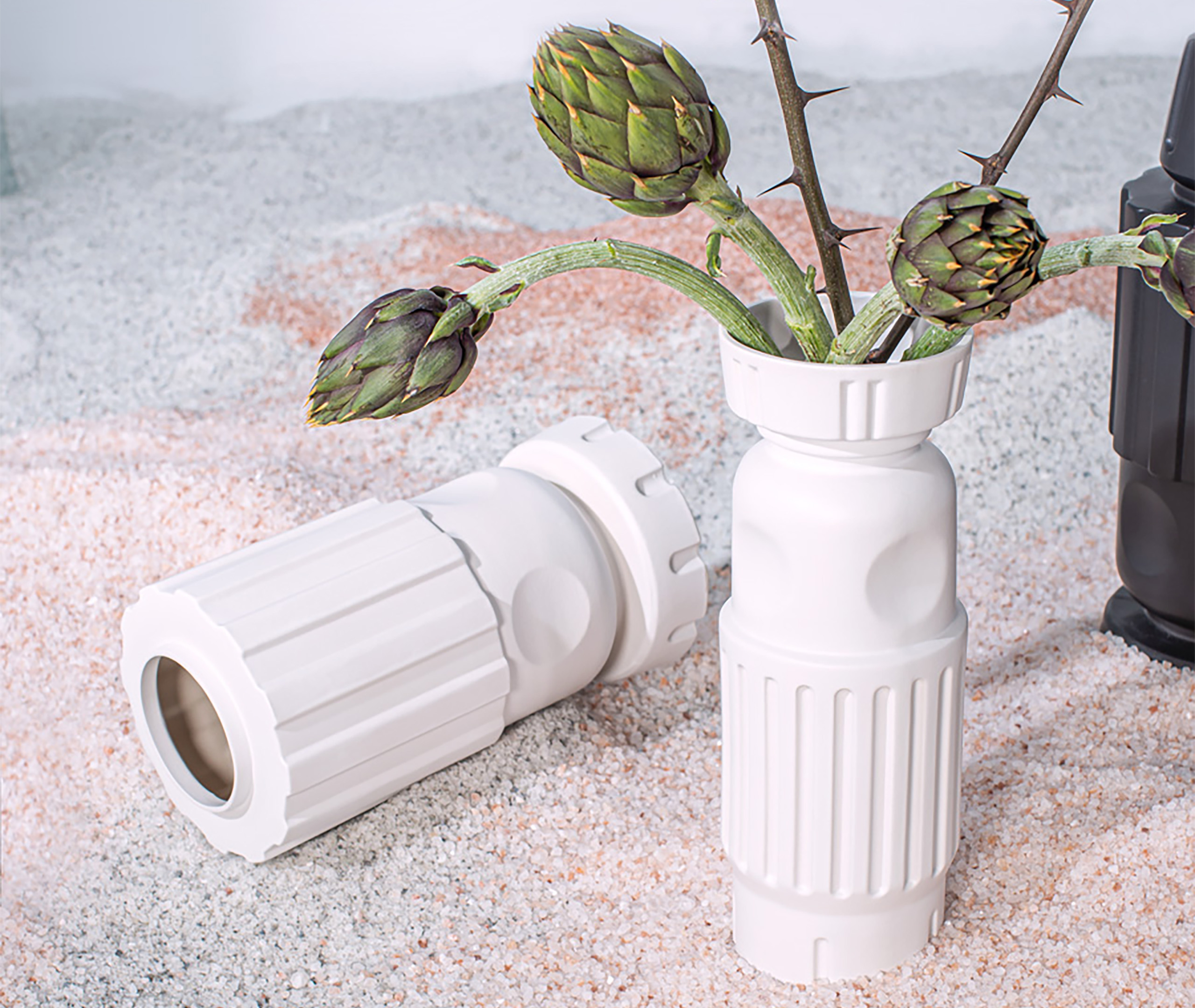 Pulpo Vases White Uni In White