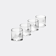 Serax 'unity' Shotglass, Set Of Four, Clear -  Glassware White Uni