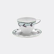 Serax 'blossom Milk' Cappuccino Cup And Saucer, Set Of Two -  Tea And Coffee Multicolor Uni