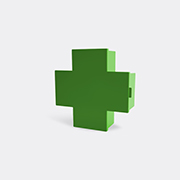 Cappellini 'cross' Cabinet, Green -  Room Organising Green Uni