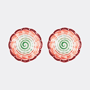 Aquazzura Casa 'alegria' Soup Plate, Set Of Two, Coral -  Tableware Coral Red Uni