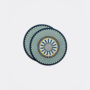 La Doublej Disk Placemats Set Of 2 Napoli In Multi