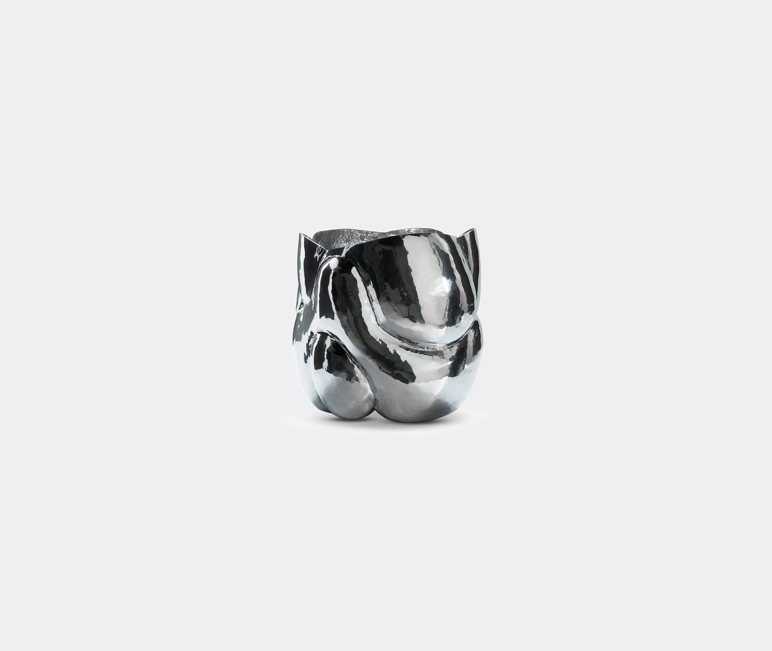 Tom Dixon Cloud Short Vessel In Silver