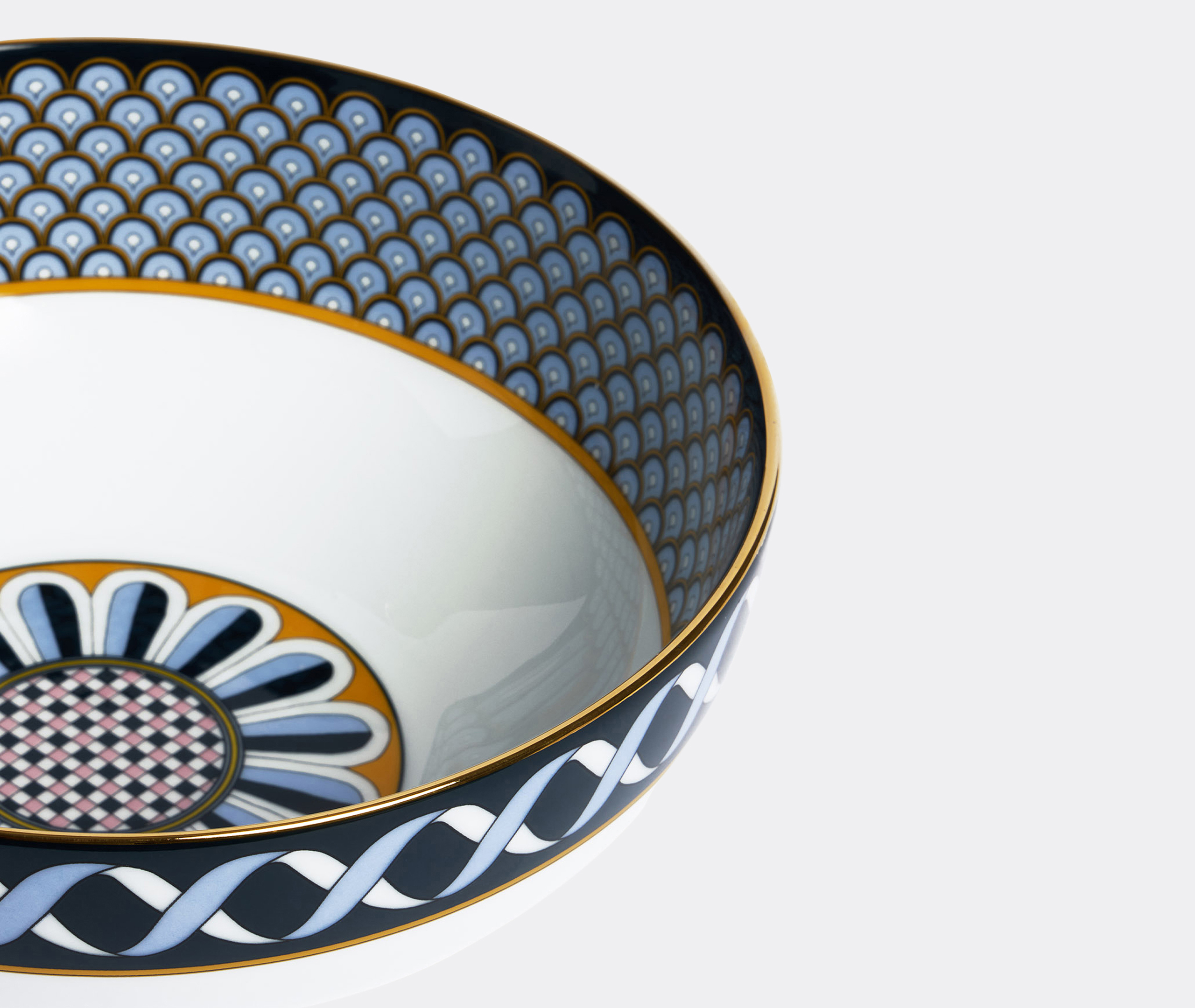 La Doublej Decorative-patterned Serving Bowl (25cm) In Multi