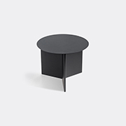 Hay 'slit' Round Table, Small, Black -  Tables And Consoles Black Uni
