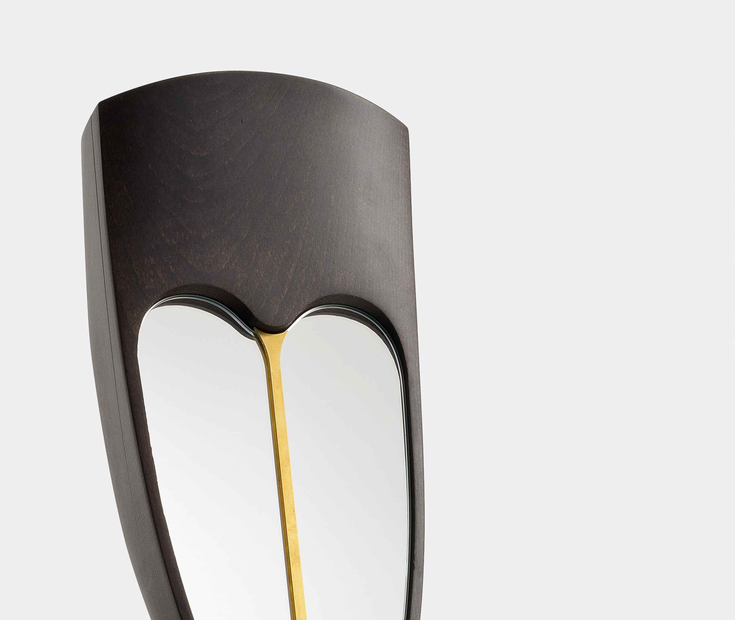 Colé Mirrors And Clocks Wengé In Wengé, Black