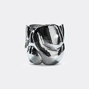 Tom Dixon Cloud Short Vessel In Silver