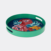 Lisa Corti 'nizam Flower' Tray, Blue -  Serving And Trays Multicolour Uni