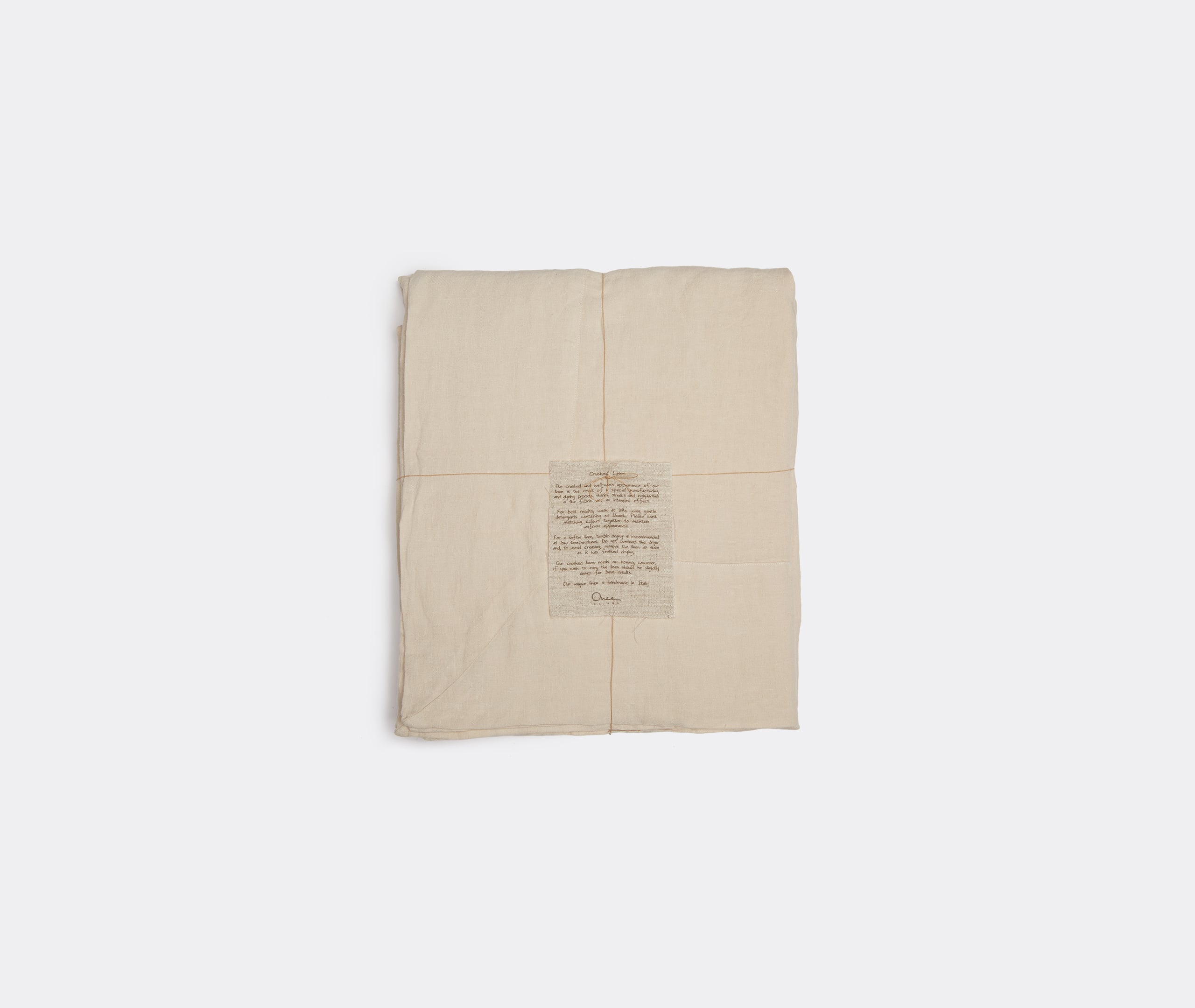 Once Milano Table Linens Cream Uni In Cream