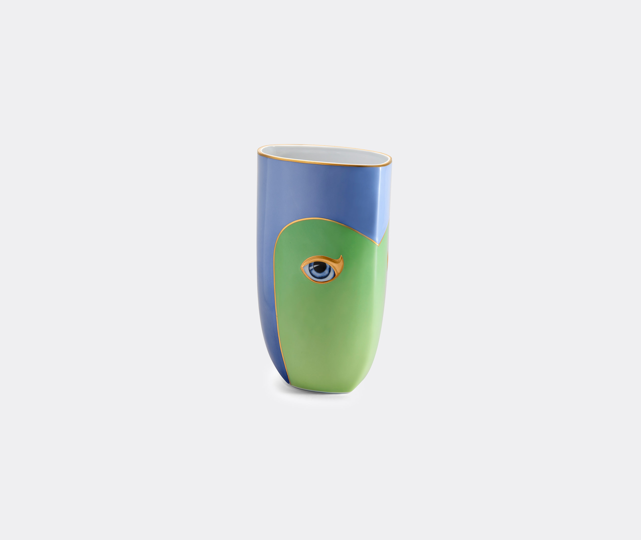 L'objet Lito Vase, Green Blue In Blue And Green
