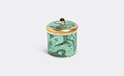 L'Objet 'malachite' Candle -  Candlelight And Scents Green, Gold Uni