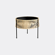 Audo Copenhagen 'umanoff Planter', Medium -  Vases Black / Rattan Uni