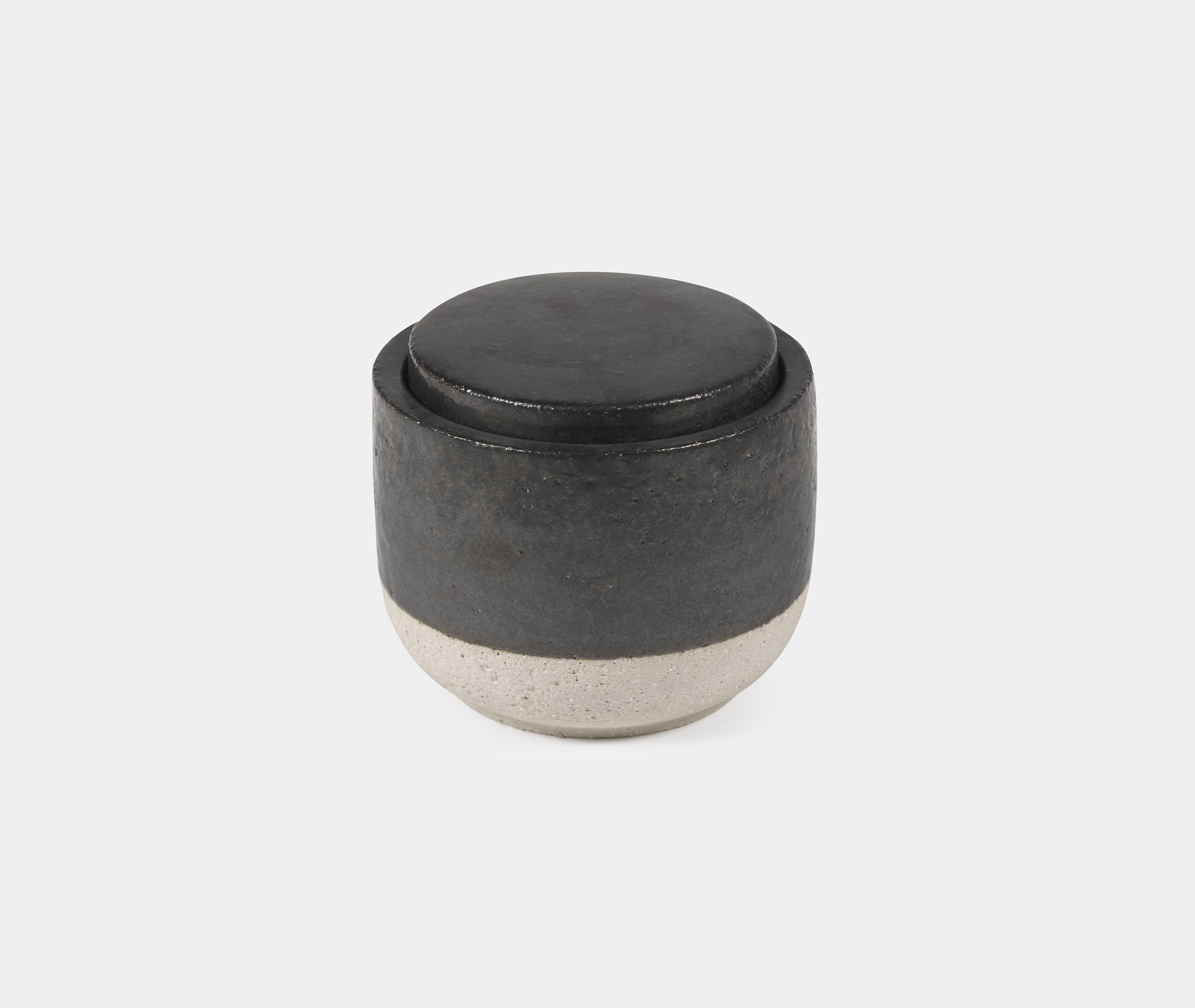 Serax X Studio Piet Burning Wood Ceramic Candle In Black