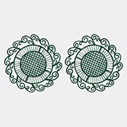 THEMIS Z 'peacock' Placemat, Green, Set Of Two -  Table Linens Green Uni