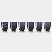 NasonMoretti 'idra' Water Glass, Set Of Six, Purple -  Glassware Multicolour Uni